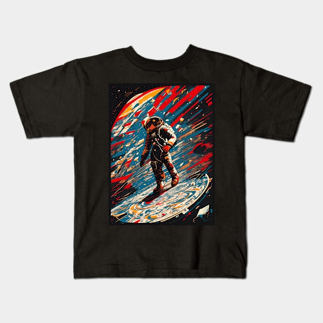 Shattered Space Voyage Kids T-Shirt by star trek fanart and more